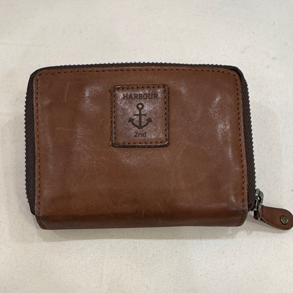 Harbour 2nd Brown Leather Wallet with Anchor Detail